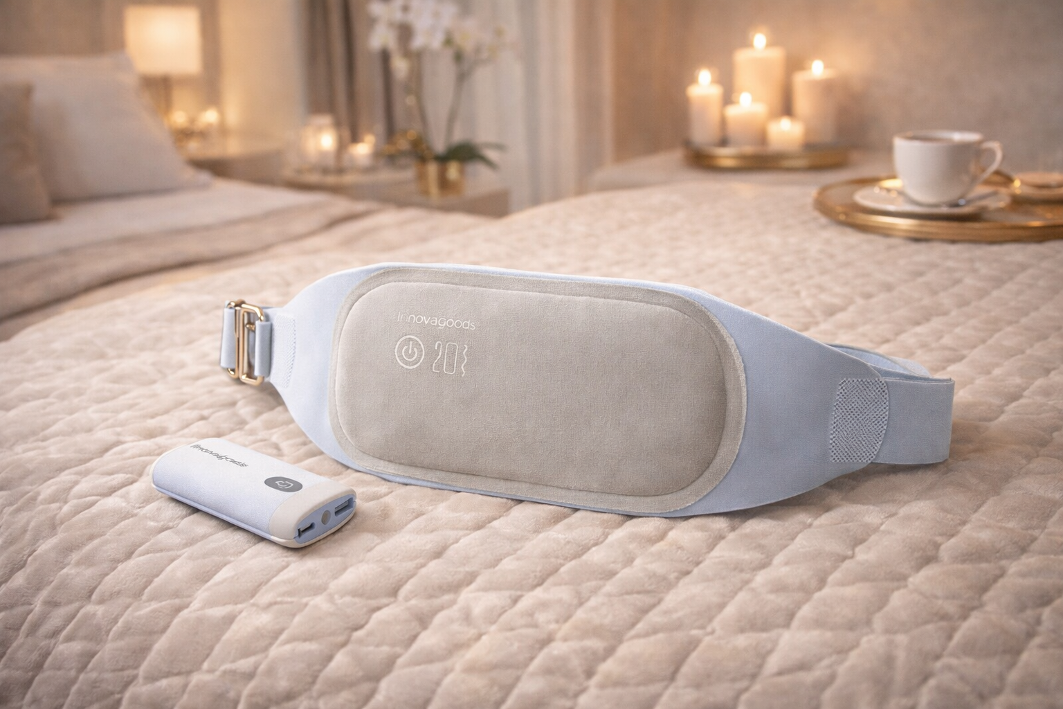 Rechargeable Back Massage & Heat Belt for Daily Muscle Relaxation