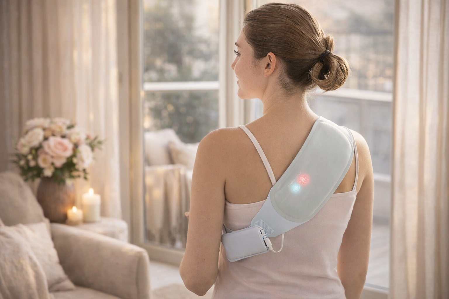 Rechargeable Back Massage & Heat Belt for Daily Muscle Relaxation